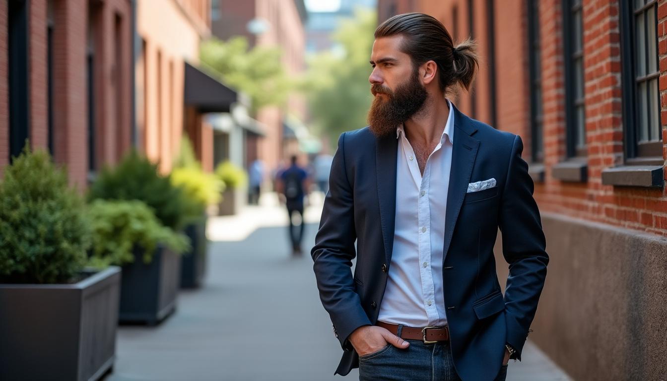 découvrez la barbe ducktail, taillée en pointe comme une queue de canard, pour un style élégant et original qui affirme votre personnalité.