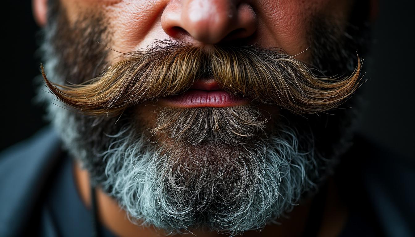 découvrez la barbe verdi, une barbe pleine élégante accompagnée d'une moustache finement stylisée, pour un look à la fois classique et moderne.
