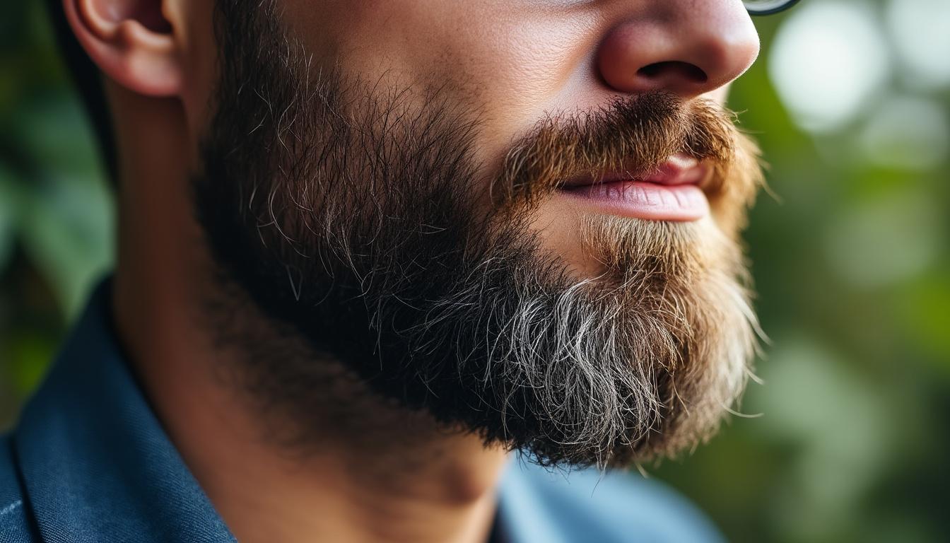 découvrez notre style de barbe corporate, taillée nette avec une longueur moyenne, idéal pour un look professionnel et soigné en milieu business.