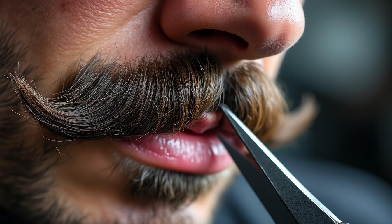 découvrez le style de moustache chevron, épaisse et couvrant la lèvre supérieure, rendu célèbre par tom selleck pour un look rétro et masculin.