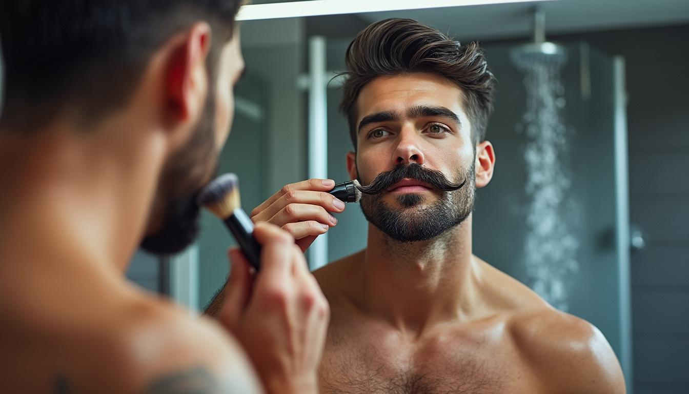 découvrez le style chevron, une moustache épaisse couvrant entièrement la lèvre supérieure, popularisée par tom selleck. adoptez ce look rétro et masculin.