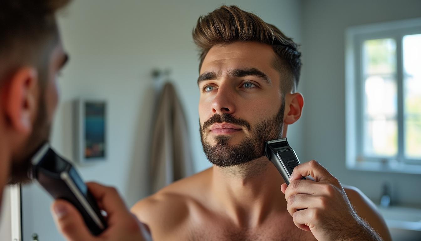 découvrez le style chinstrap, une fine bande de barbe qui suit parfaitement la ligne de la mâchoire pour un look moderne et soigné.