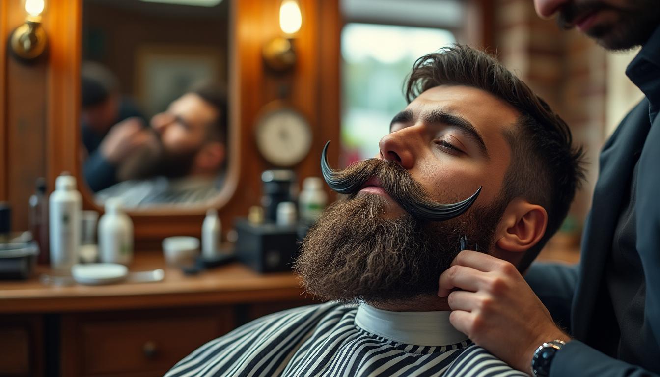 découvrez la moustache cowboy western, une version épaisse et stylée du fer à cheval, parfaite pour un look audacieux et vintage.