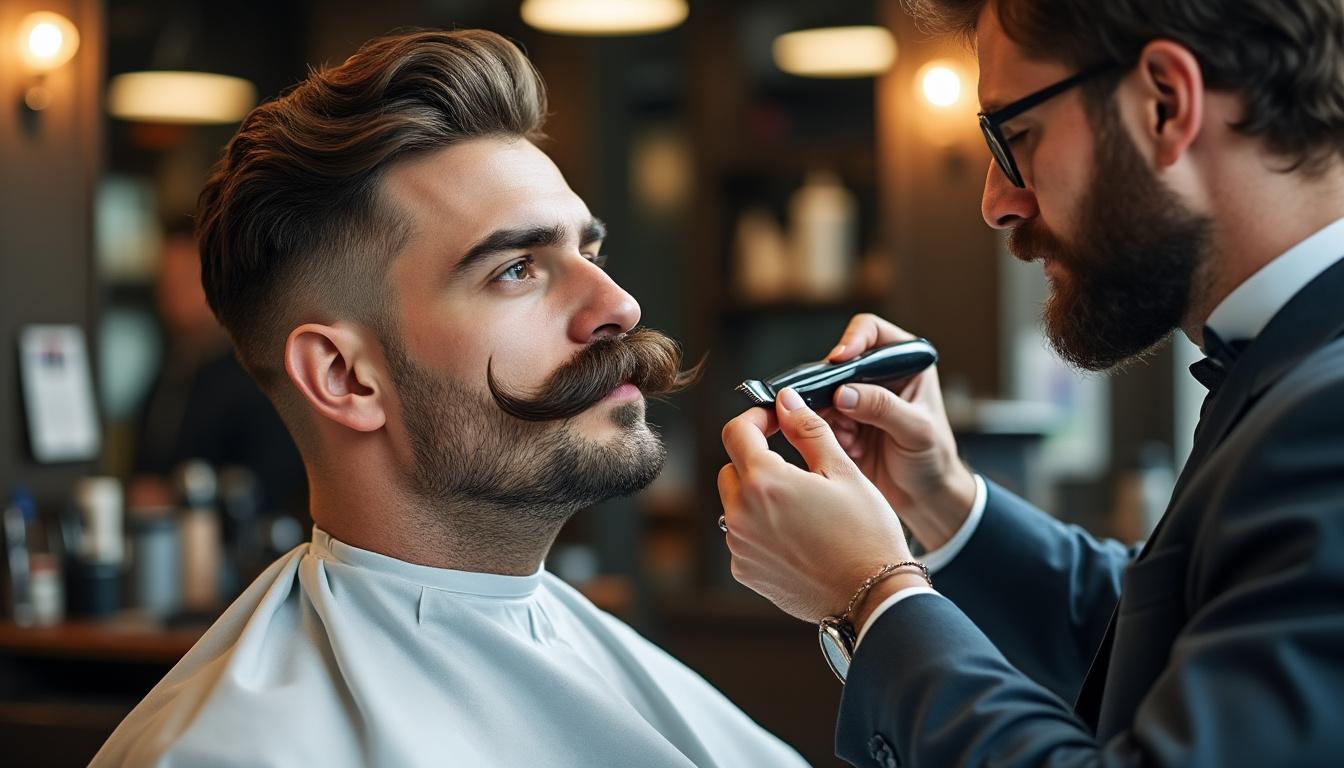 découvrez la moustache dali, caractérisée par ses fines pointes très allongées et relevées élégamment vers le haut, pour un style audacieux et distinctif.