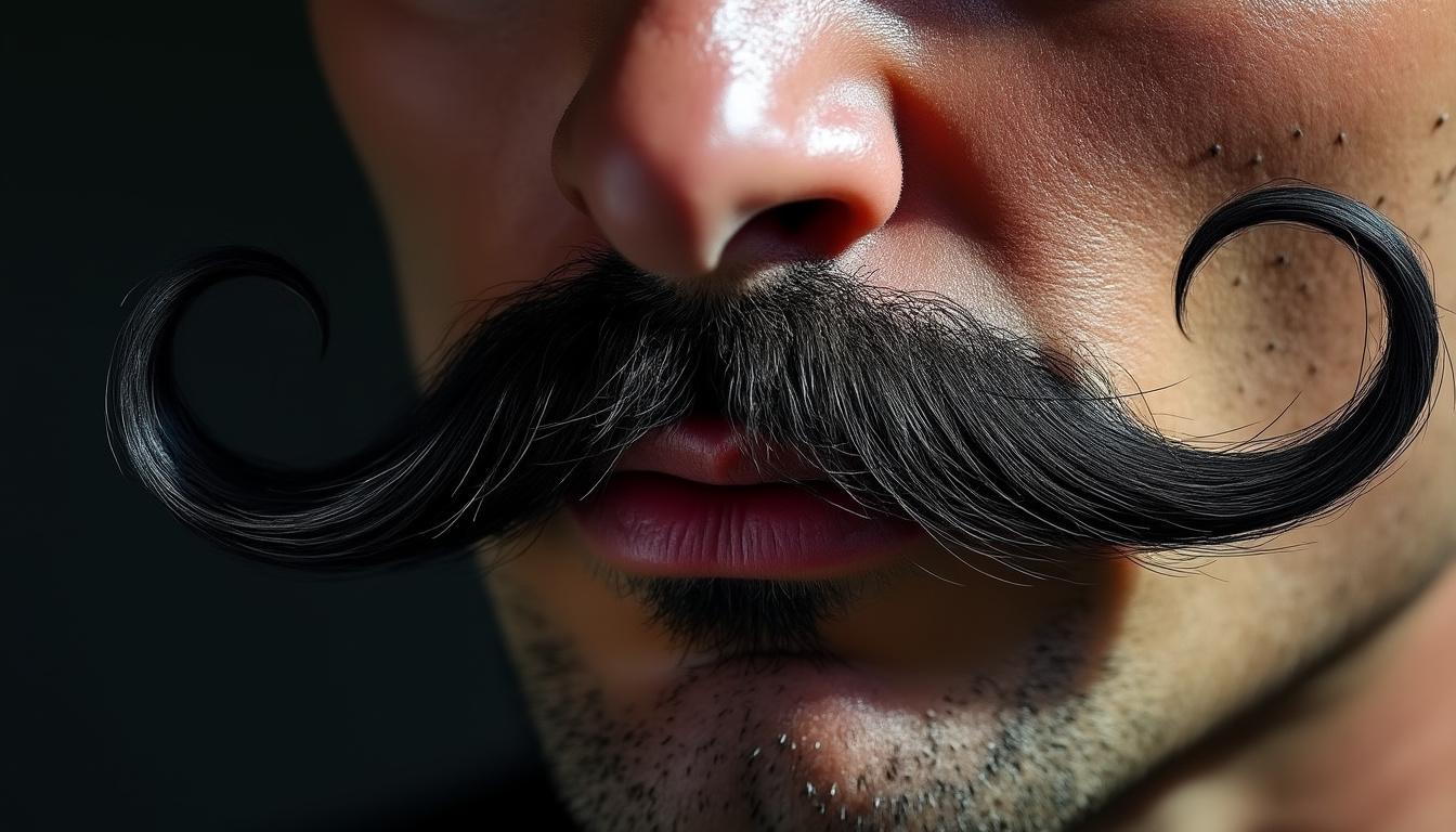 découvrez la moustache dali, caractérisée par ses fines pointes allongées et relevées vers le haut, symbole d'audace et de style unique.