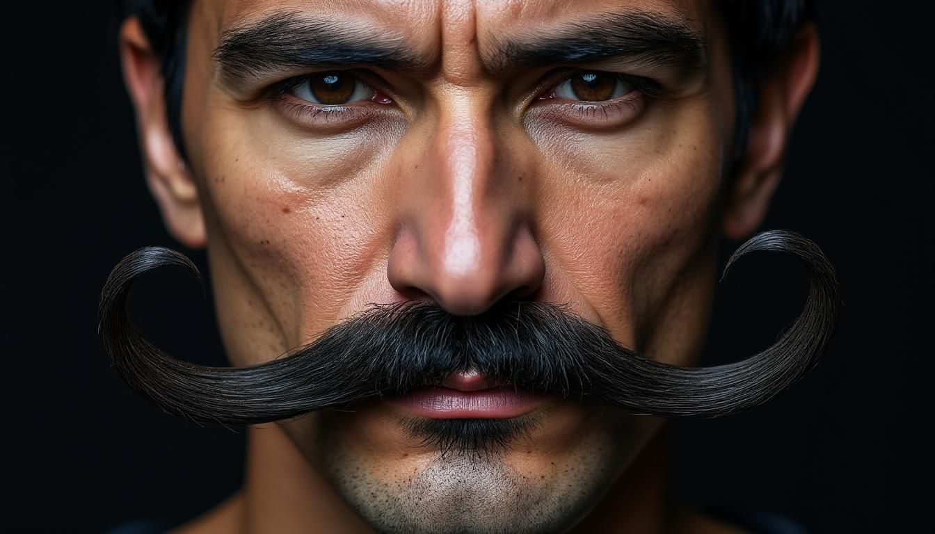 découvrez la moustache fu manchu, une moustache distinctive qui descend de chaque cÎté de la bouche en longues mÚches élégantes pour un style unique et audacieux.
