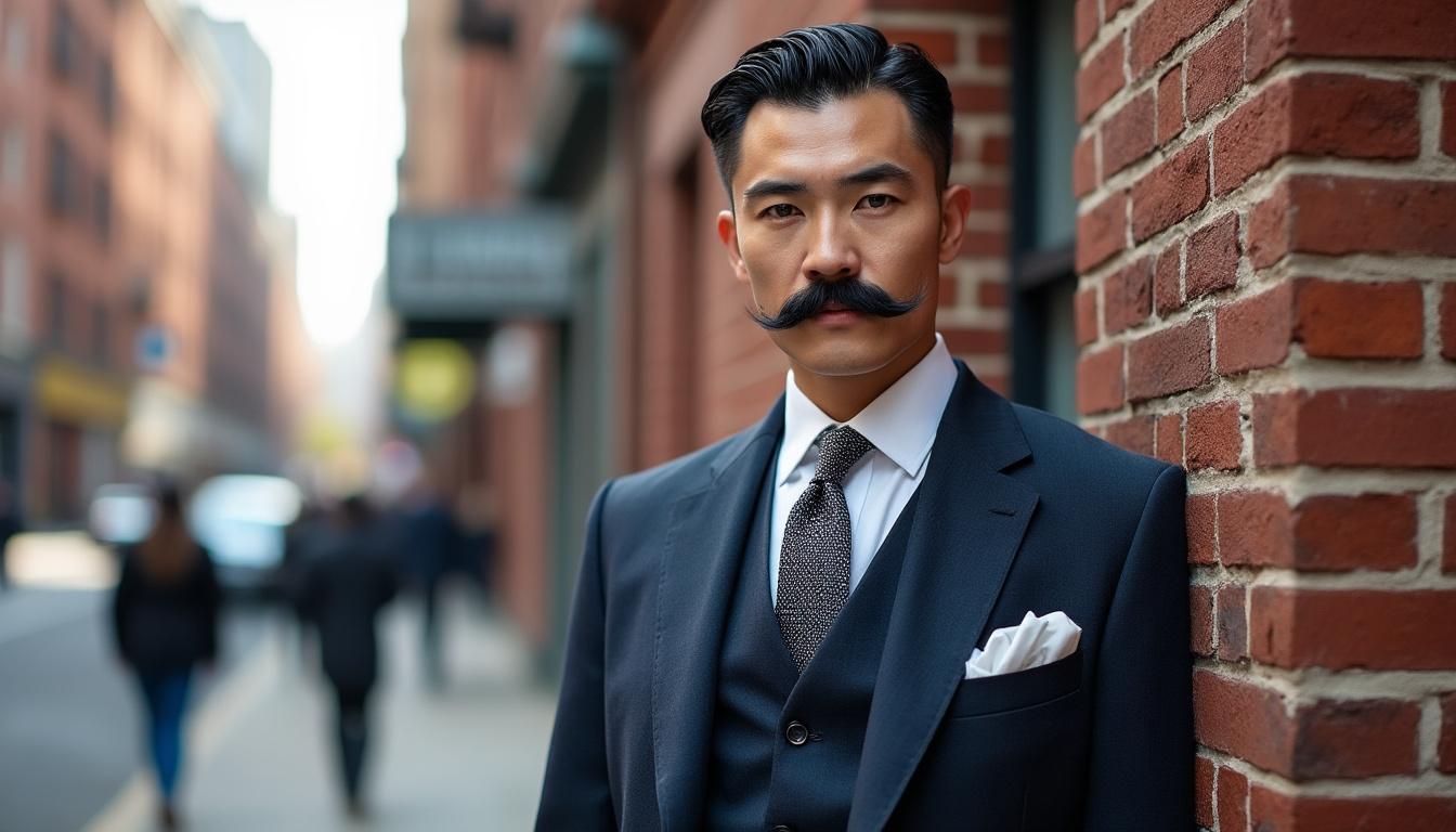 découvrez la moustache fu manchu, caractérisée par ses longues mÚches descendantes de chaque cÎté de la bouche, un style unique et distinctif.