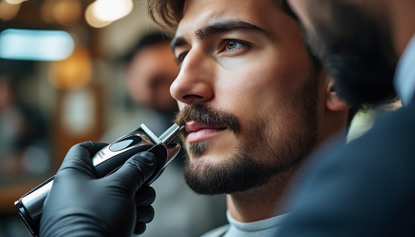 découvrez la moustache major, une moustache anglaise courte et élégamment divisée au milieu, parfaite pour un style raffiné et classique.