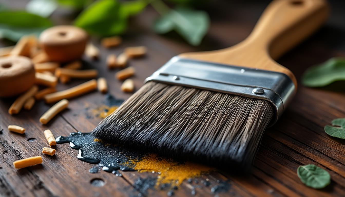 découvrez le pinceau moustache painter's brush, de forme rectangulaire avec des bords arrondis et une longueur moyenne, idéal pour des tracés précis et des finitions délicates en peinture.