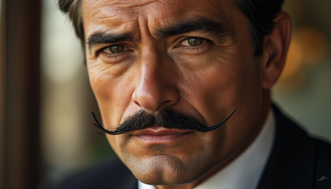 découvrez le crayon moustache très fin, idéal pour dessiner une moustache élégante juste au-dessus de la lèvre, dans le style charmant de clark gable.