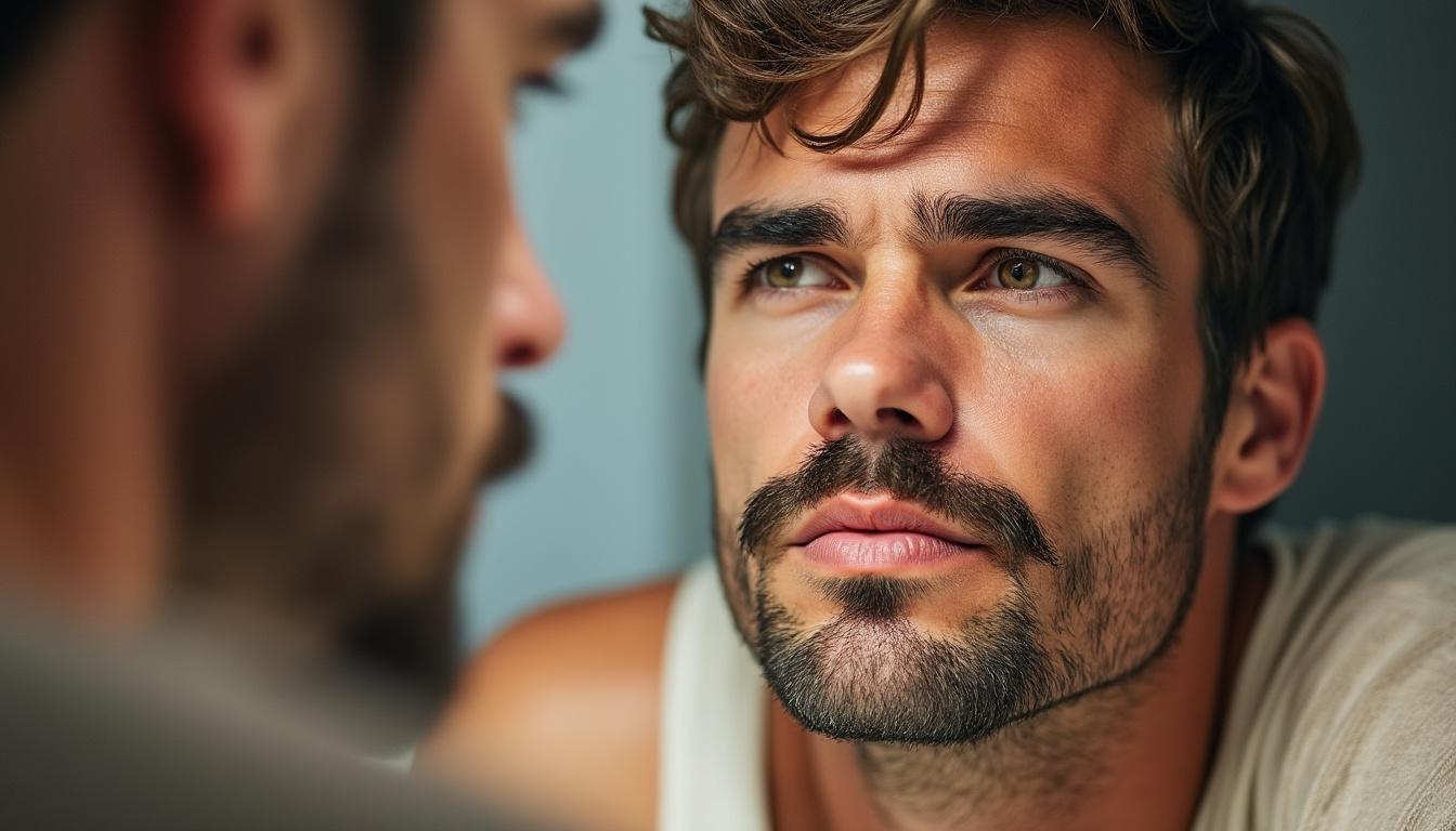 découvrez le moustache pencil, un crayon de moustache très fin, placé juste au-dessus de la lèvre pour un style élégant et vintage inspiré de clark gable.